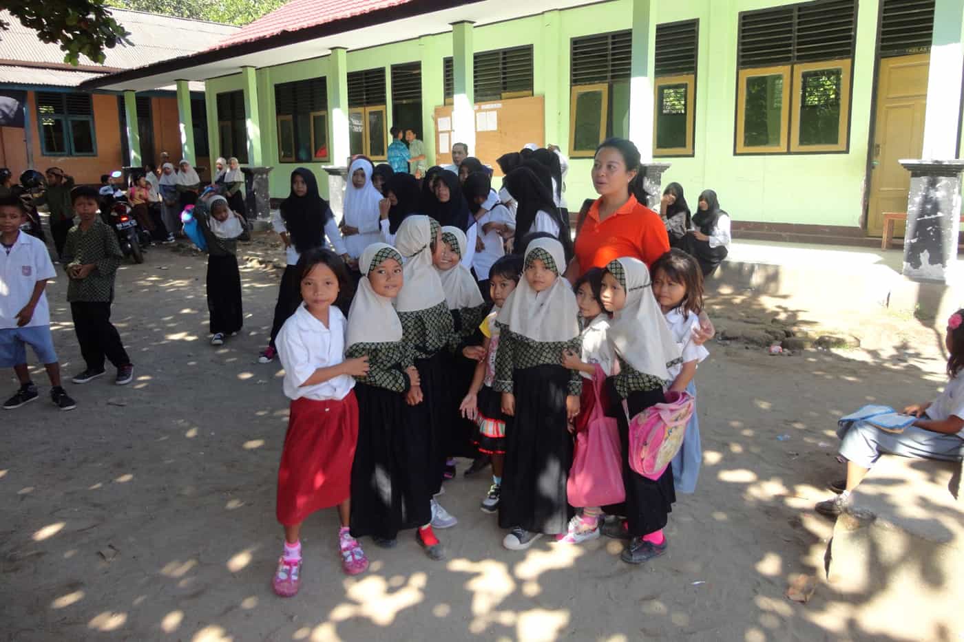 Beach sunrise in the Gili Islands of Lombok Indonesia
