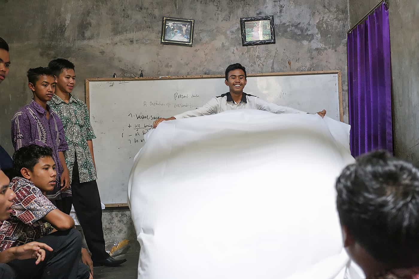 Beach sunrise in the Gili Islands of Lombok Indonesia